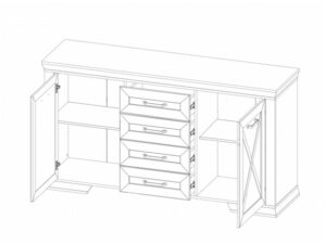 TV komoda Marselle dimenzije