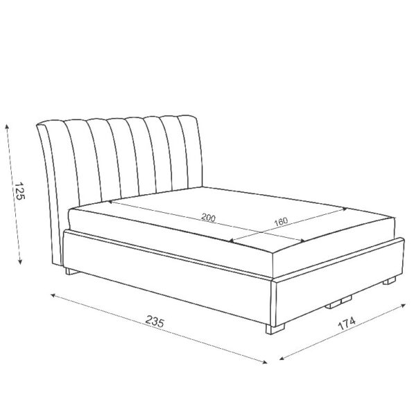 Krevet CHICAGO HR160