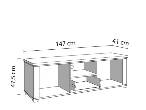 TV komoda VALENCIA TV 150 3K1F