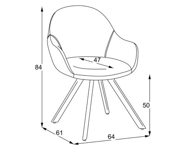 Trpezarijska stolica Giray