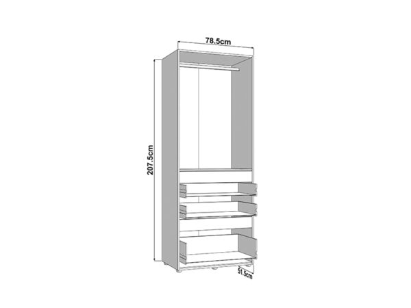Ormar ARDERIN 2K3F h207